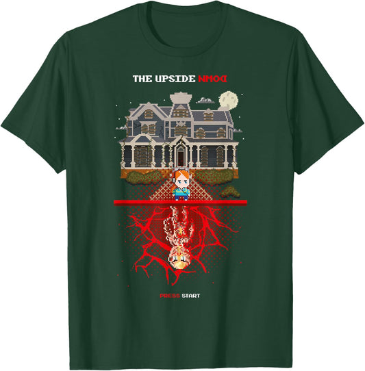 Stranger Things Season 5 Max & Vecna Upside Down Pixel Art T-Shirt - T-Shirt | Forest