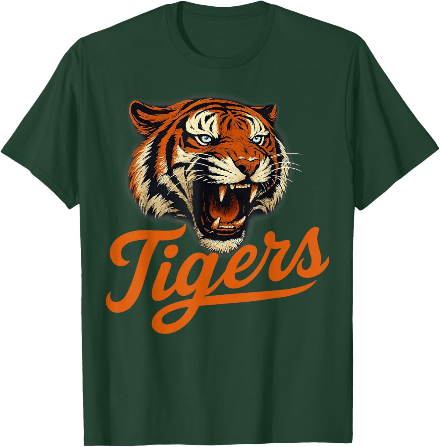 Vintage Tiger Name Animal Graphic Gift Women Kids T-Shirt - T-Shirt | Forest
