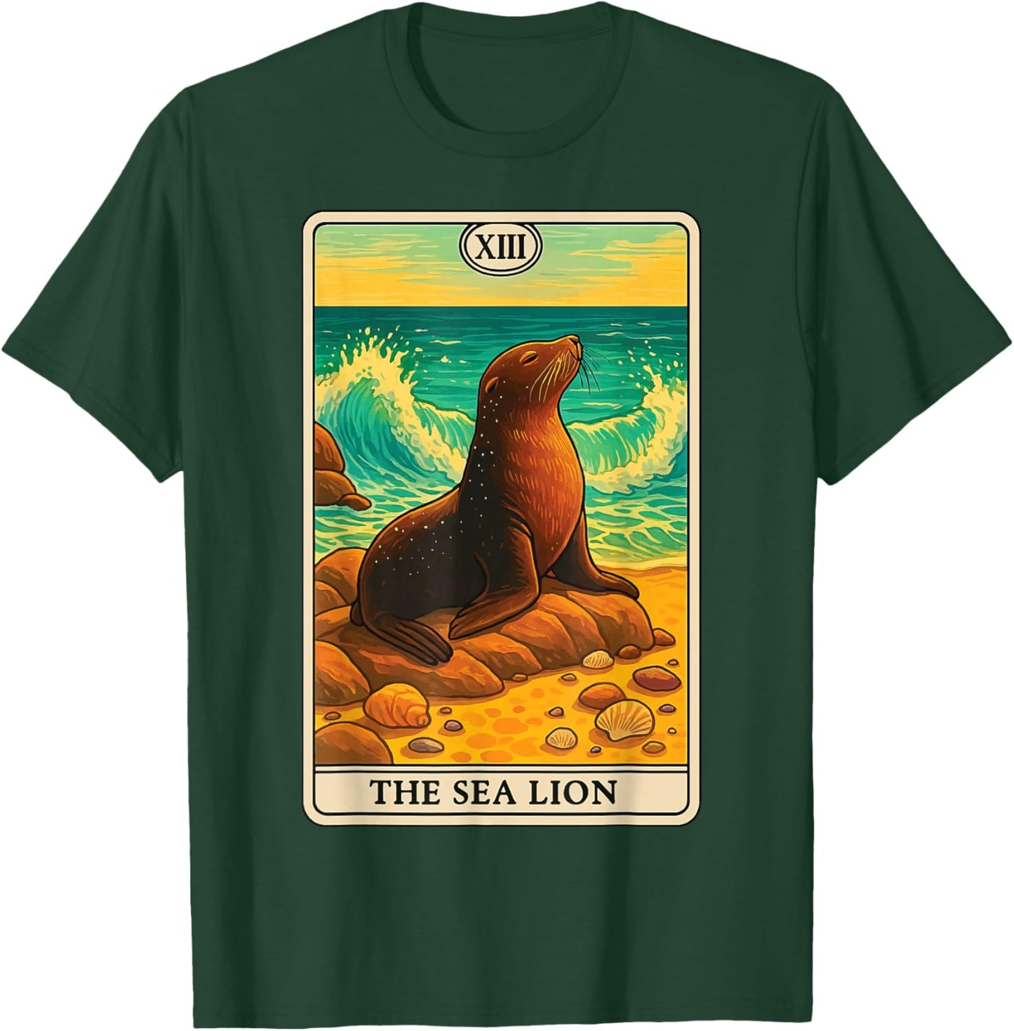 The Sea Lion Tarot Card T-Shirt - T-Shirt | Forest