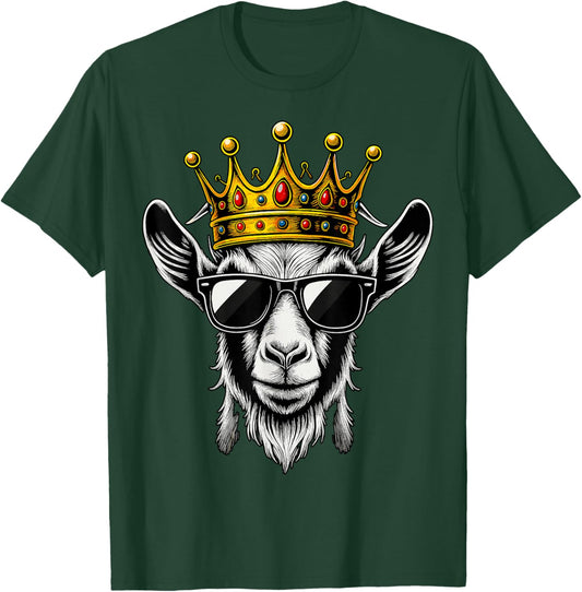 Goat with Crown T-Shirt - T-Shirt | Forest