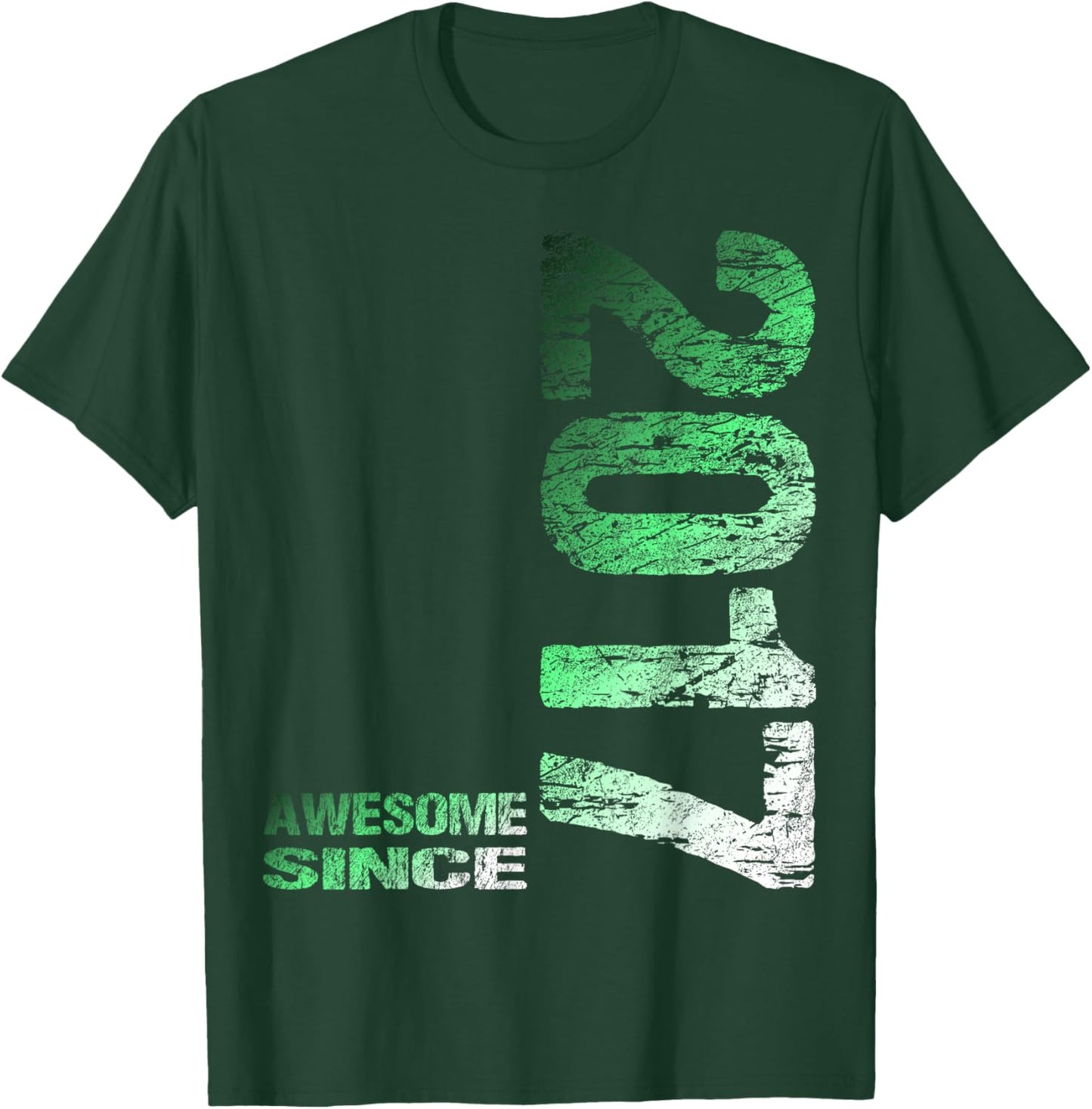Awesome Since 2017 9th Birthday T-Shirt - T-Shirt | Forest