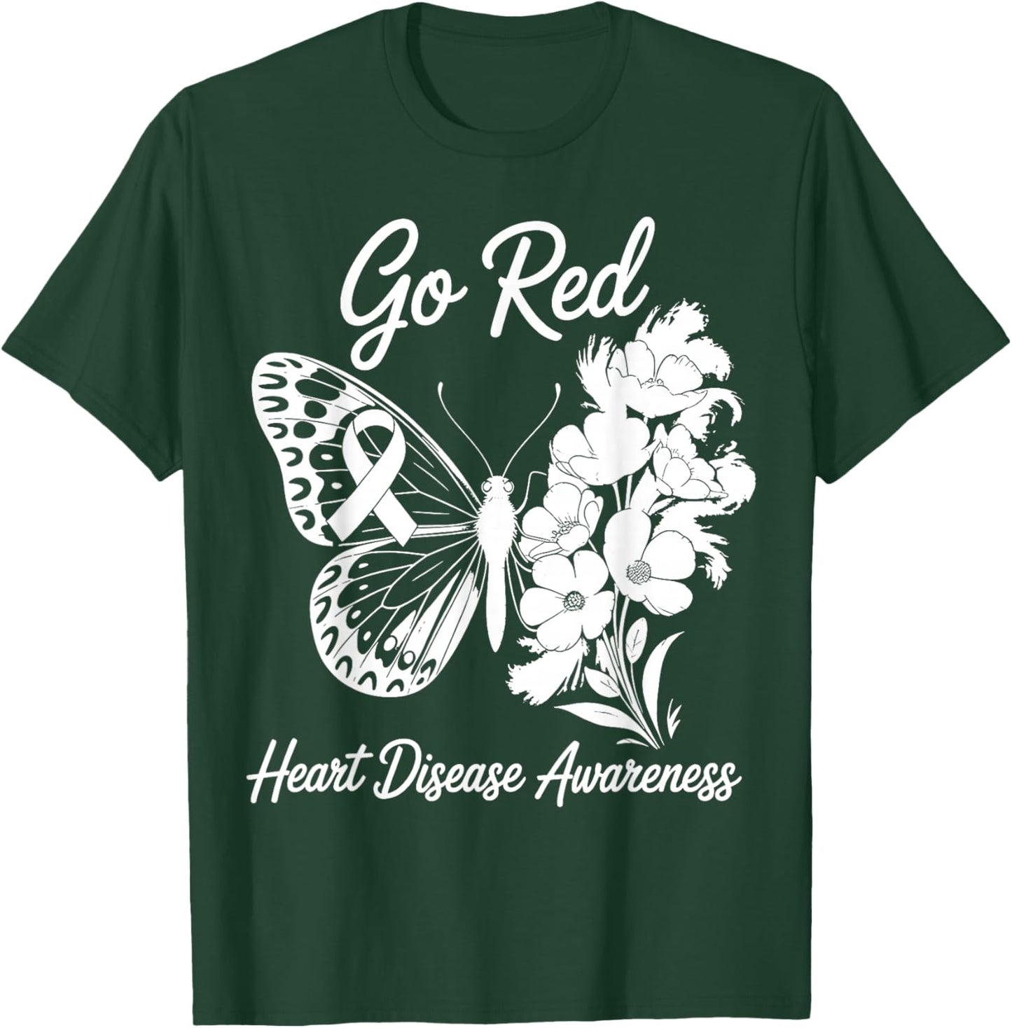 We Go Red Heart Disease Awareness in February Wear Red T-Shirt - T-Shirt | Forest