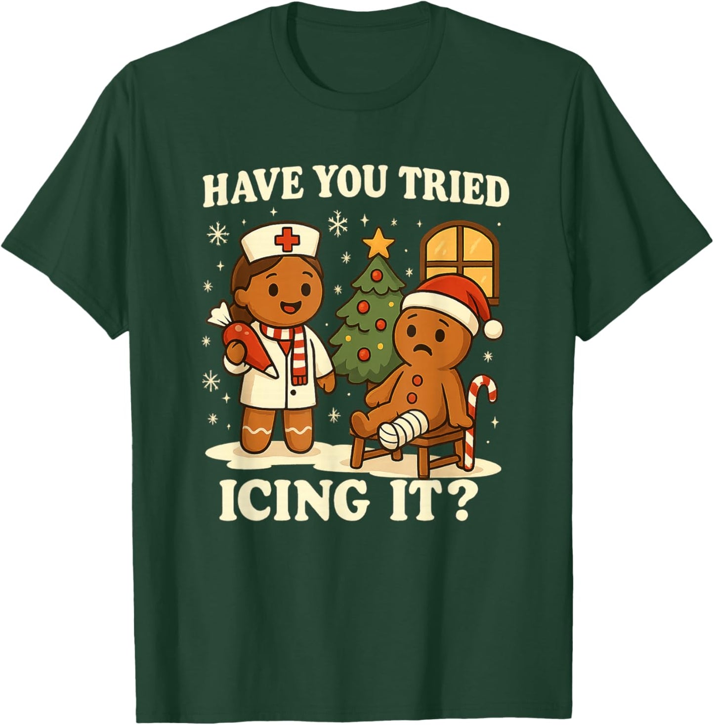 Have You Tried Icing It Gingerbread Christmas T-Shirt - T-Shirt | Forest
