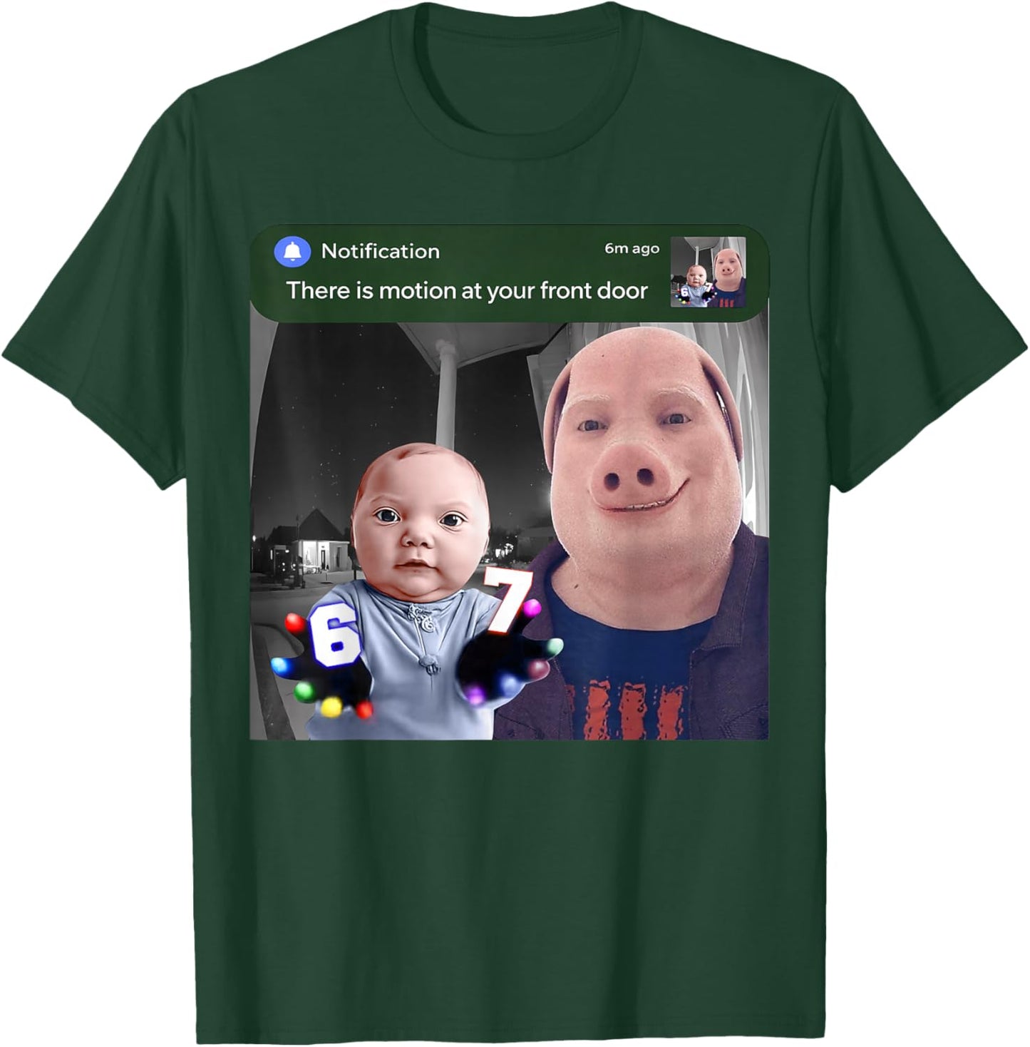 There is Motion At Your Front Door John Pork and Ai Baby T-Shirt - T-Shirt | Forest