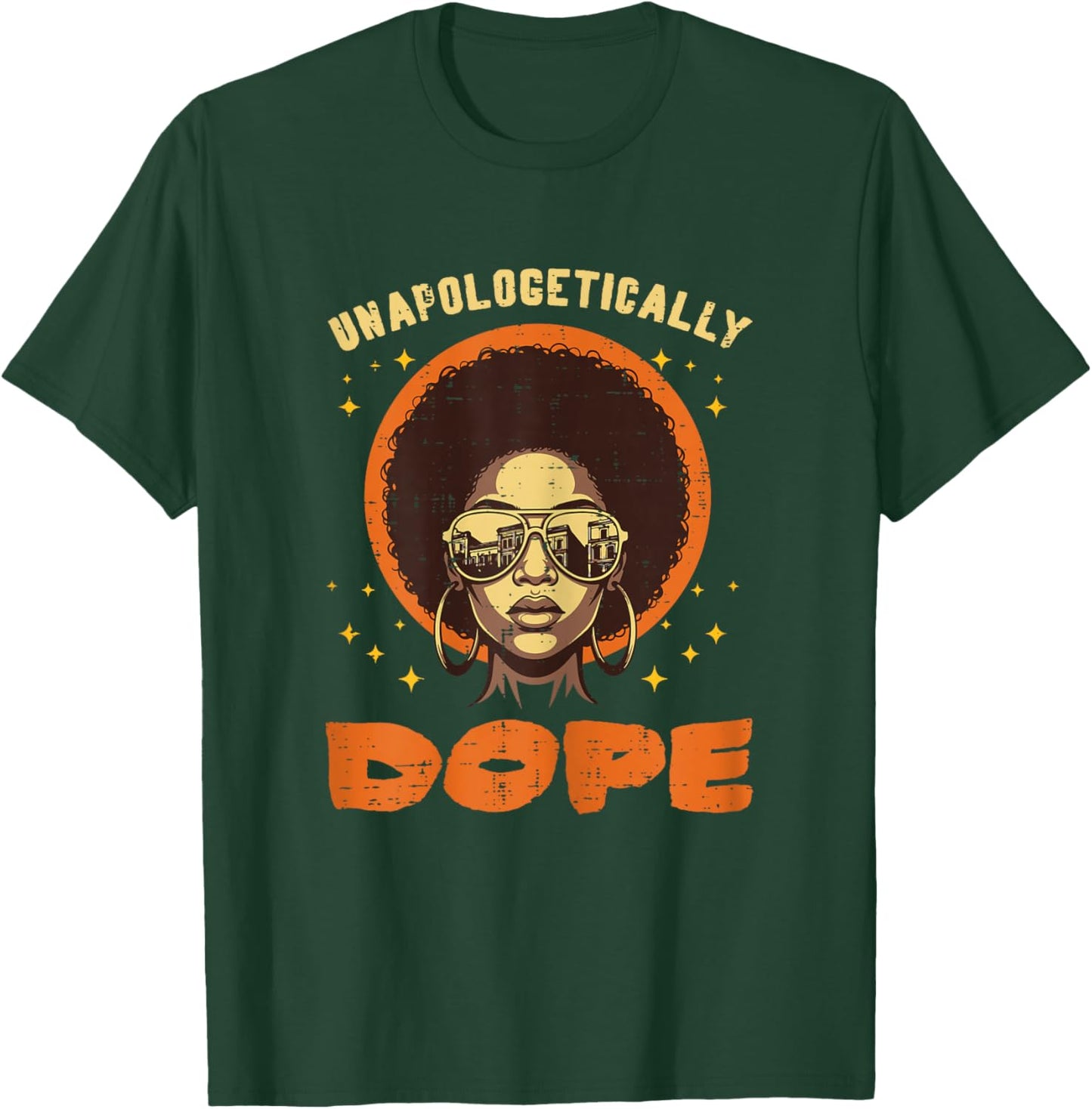 Black History Unapologetically Afro African American Women T-Shirt - T-Shirt | Forest