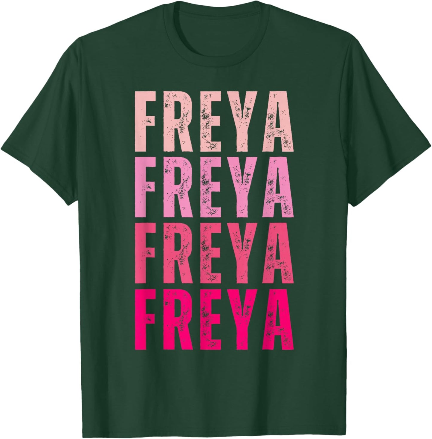Vintage Freya Personalized Name I Love Freya T-Shirt - T-Shirt | Forest