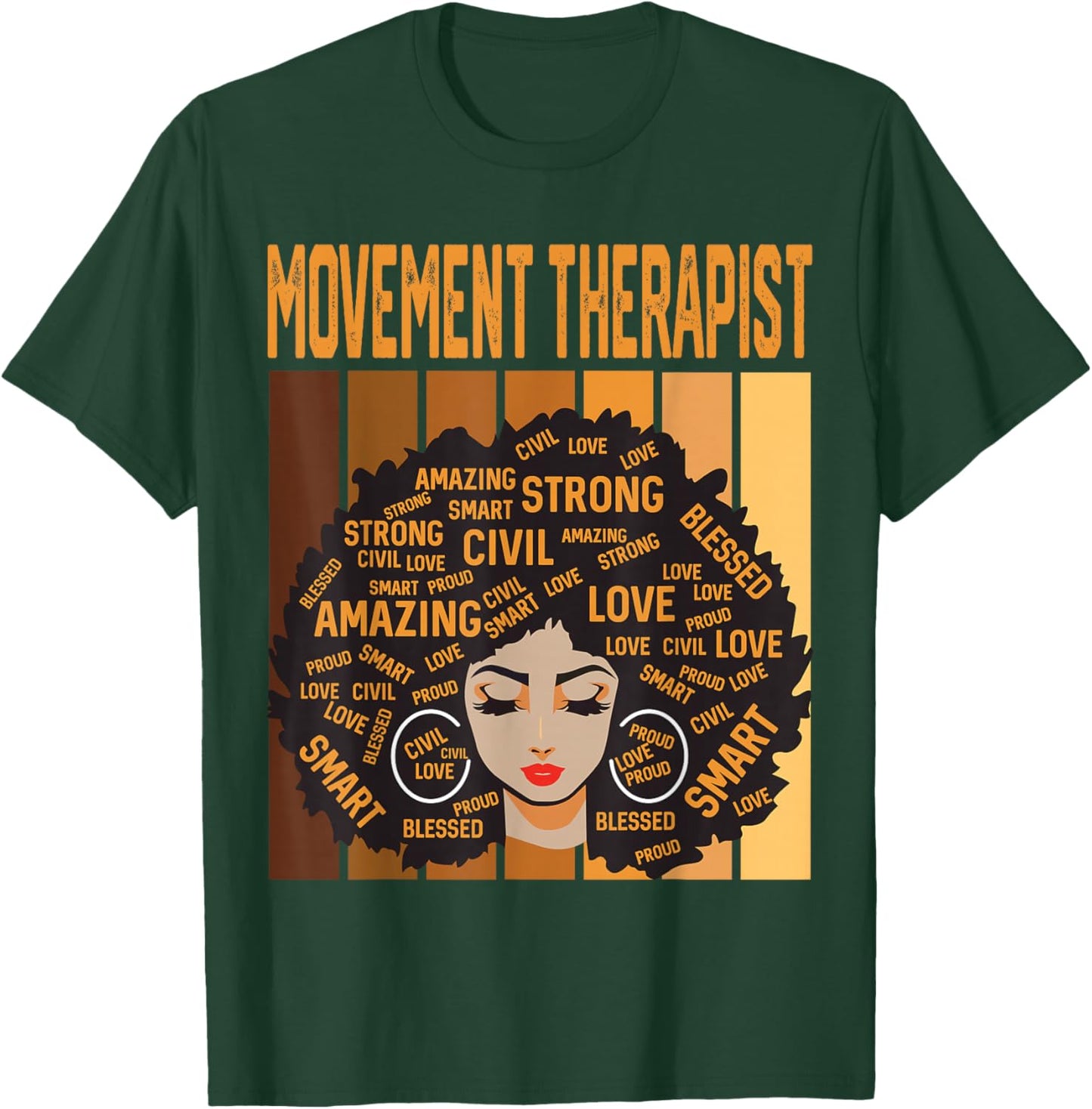 Movement Therapist Powerful Black History Month Black Pride T-Shirt - T-Shirt | Forest