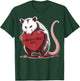 Funny Opossum Absolutely Not Valentine Graphic T-Shirt - T-Shirt | Forest