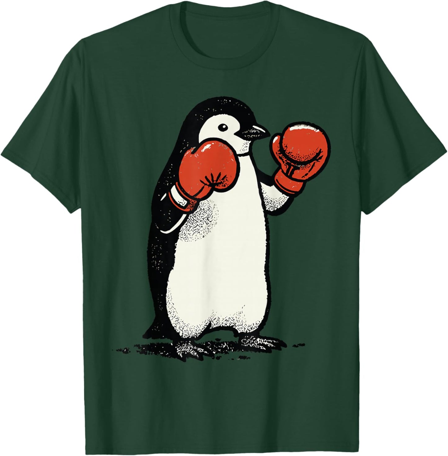 Boxing Penguin Shirt Fighter Funny Animal Graphic Boxer Men T-Shirt - T-Shirt | Forest