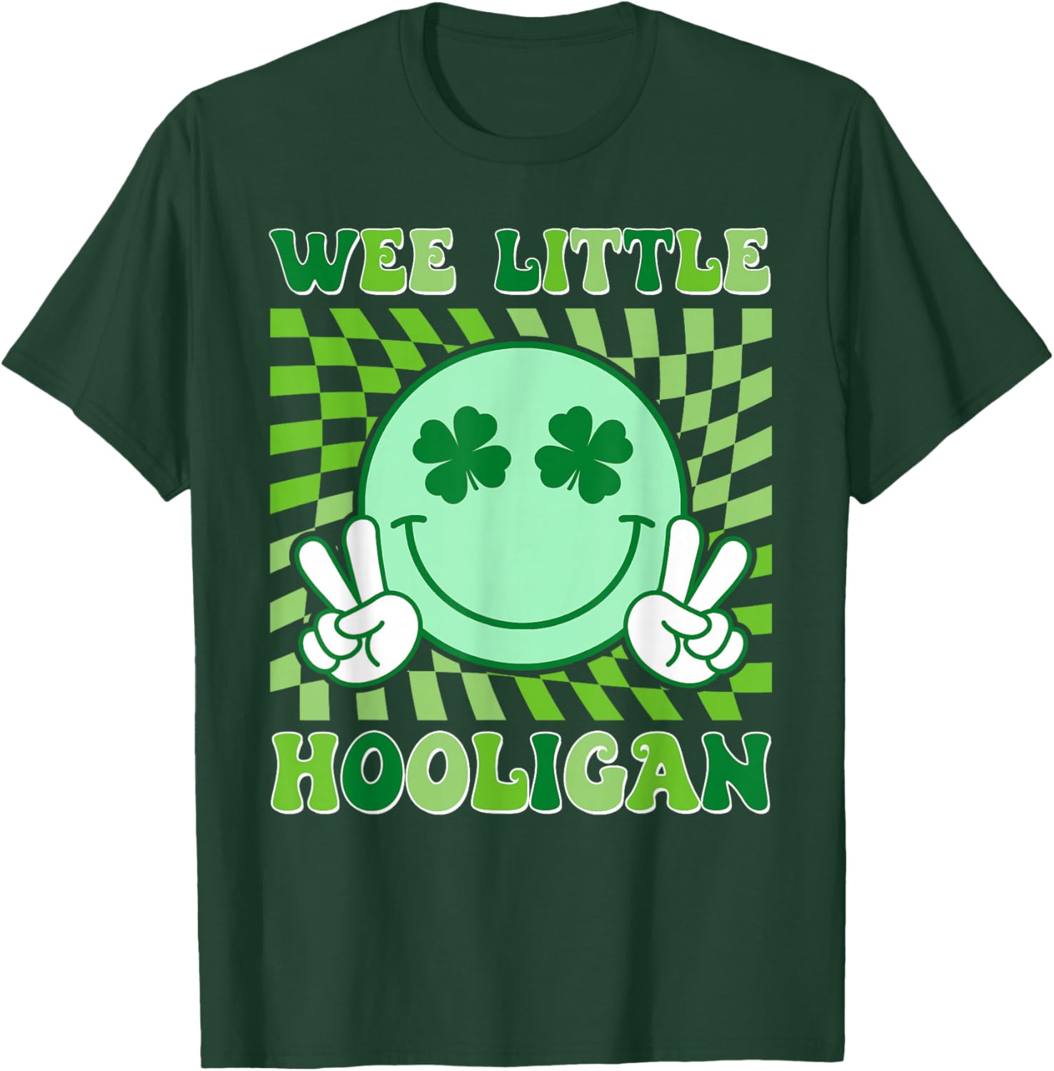Wee Little Hooligan Funny St Patrick's Day Kids Boys Girls T-Shirt - T-Shirt | Forest