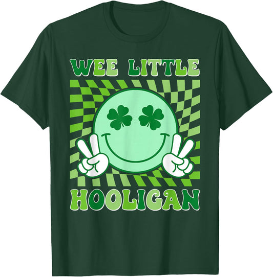 Wee Little Hooligan Funny St Patrick's Day Kids Boys Girls T-Shirt - T-Shirt | Forest
