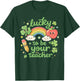 St Patrick's Day Teacher Lucky Teacher Retro St Patrick T-Shirt - T-Shirt | Forest
