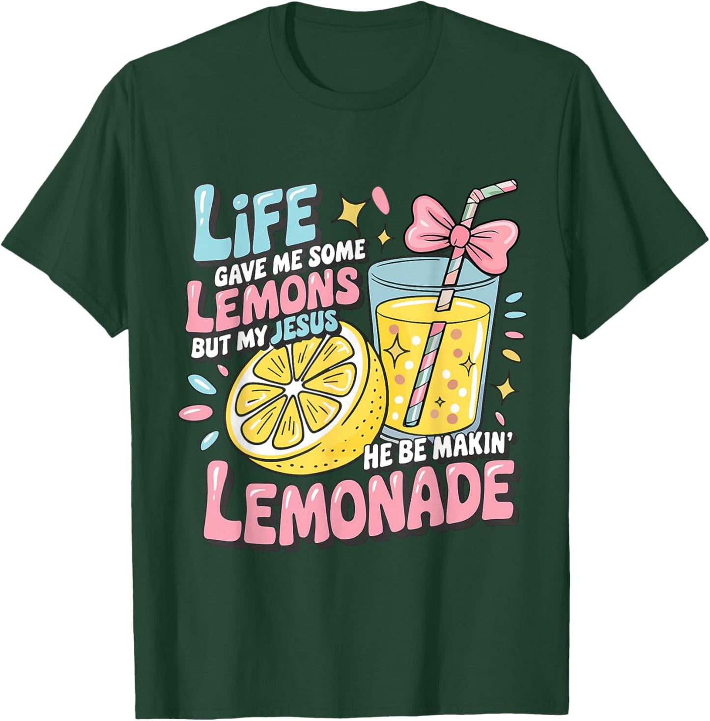 Life Gave Me Lemon But My Jesus Makin Lemonade Christian Kid T-Shirt - T-Shirt | Forest