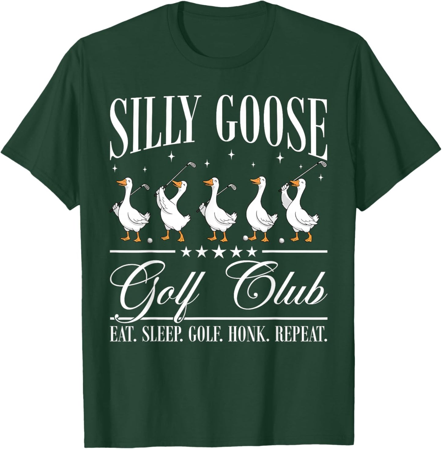 Silly Goose Golf Club Funny Goose Golf Lovers T-Shirt - T-Shirt | Forest