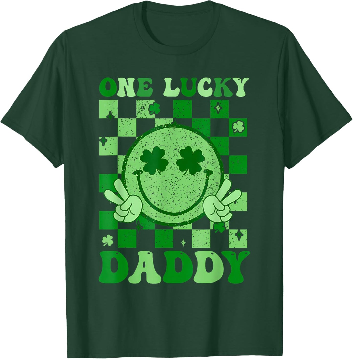 Groovy One Lucky Daddy T-Shirt - T-Shirt | Forest