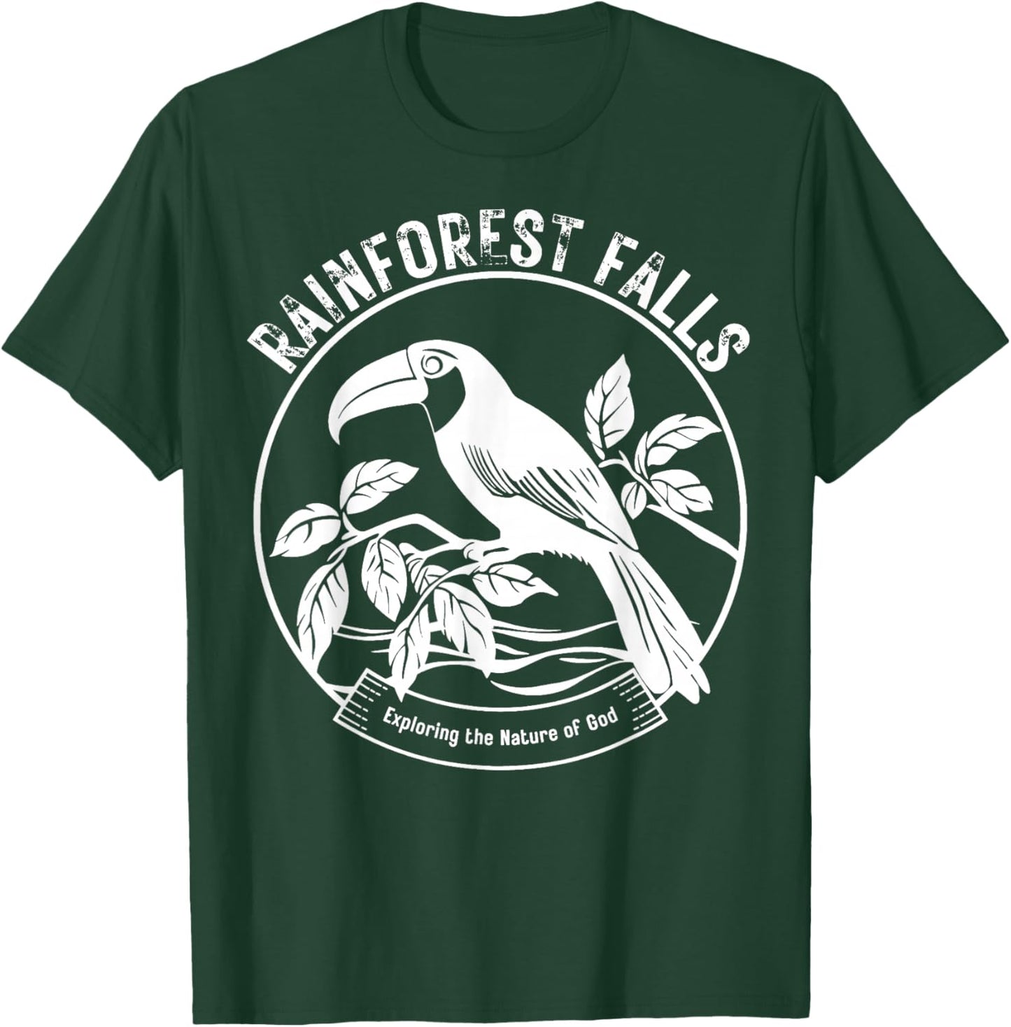 Rainforest Falls VBS 2026 Exploring The Nature of God Bible T-Shirt - T-Shirt | Forest