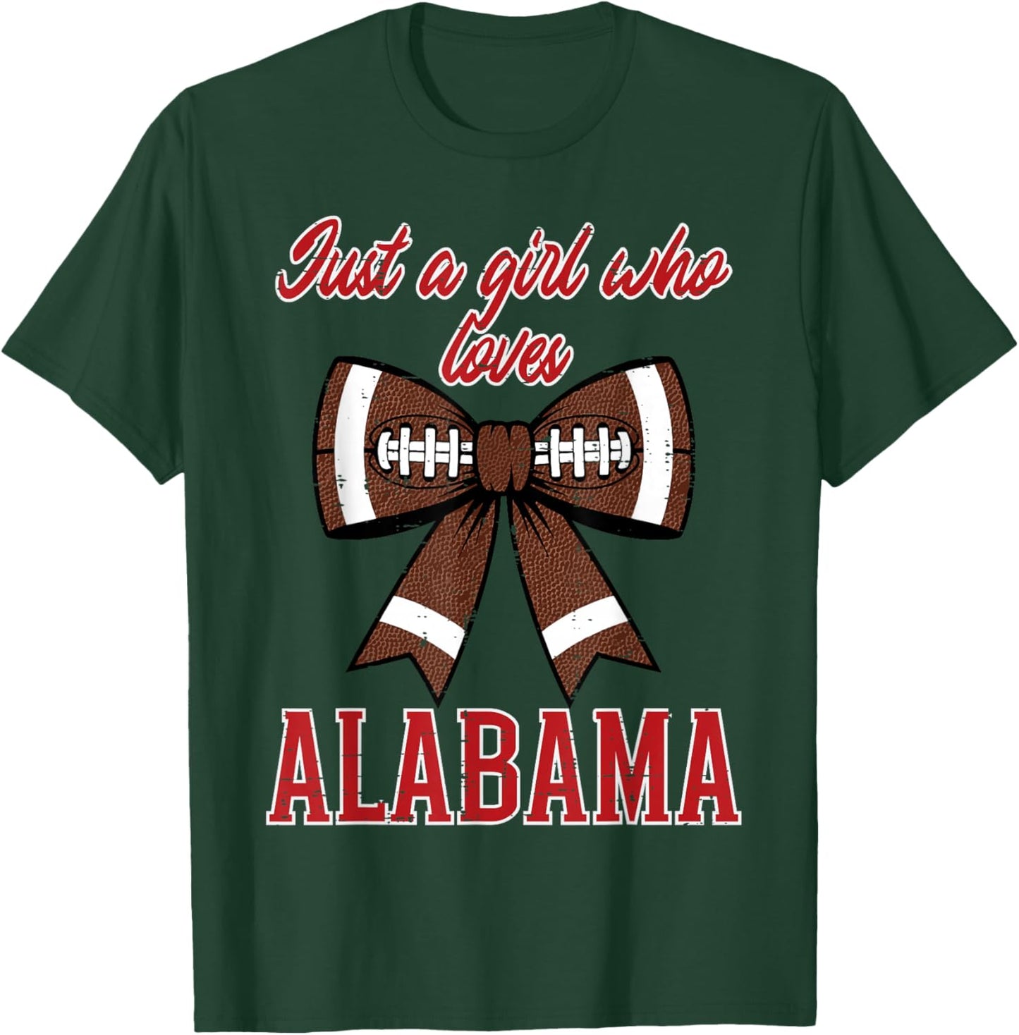 Just A Girl Who Loves Alabama Kids Women Girls Youth Teen T-Shirt - T-Shirt | Forest