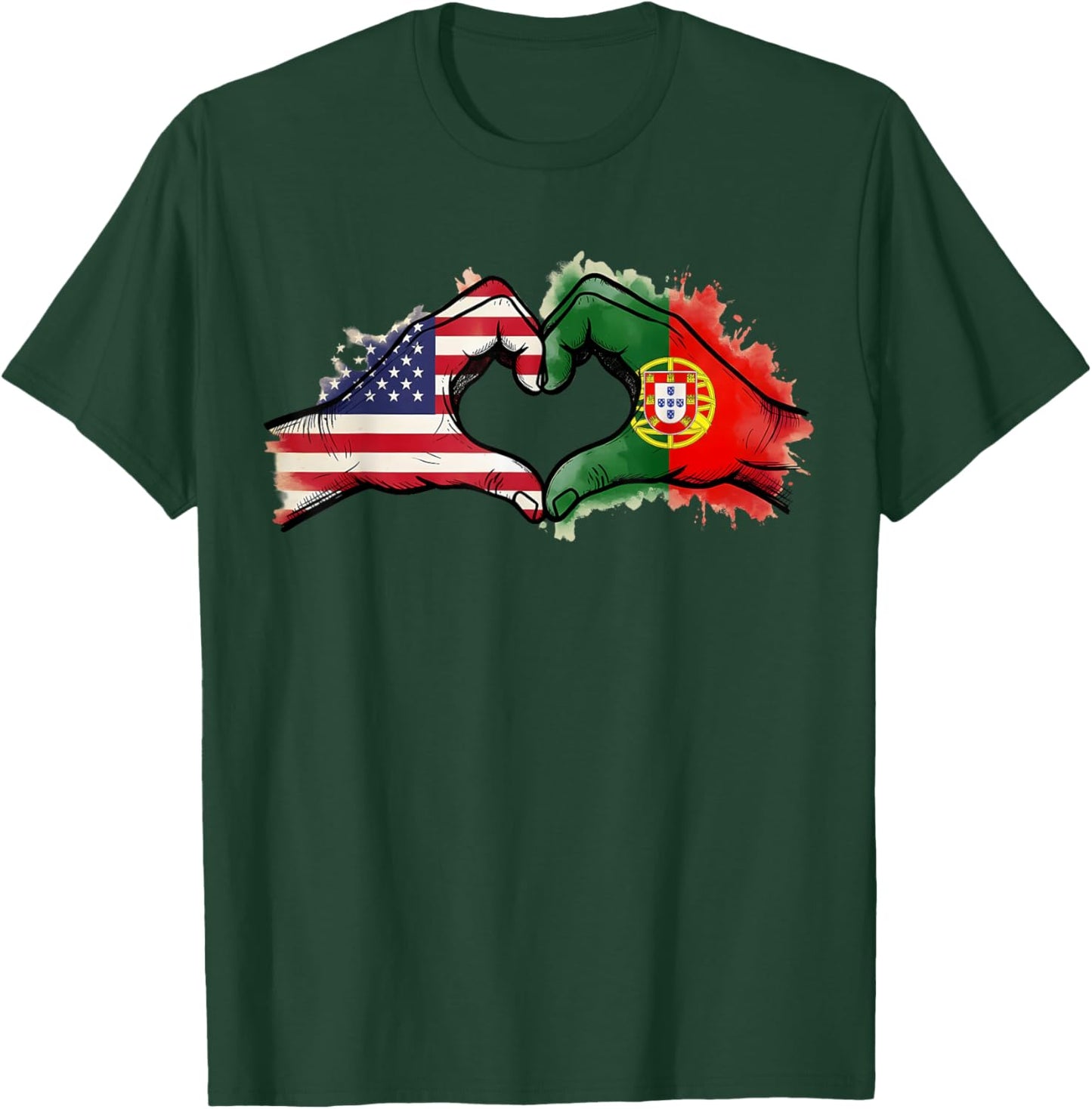 Portugal Flag Portuguese Roots Portuguese Pride Portugal T-Shirt - T-Shirt | Forest