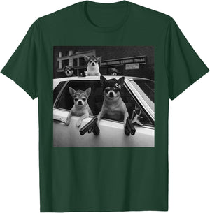 Funny Chihuahua Meme Chihuahua Gangster Dog Street Design T-Shirt - T-Shirt | Forest