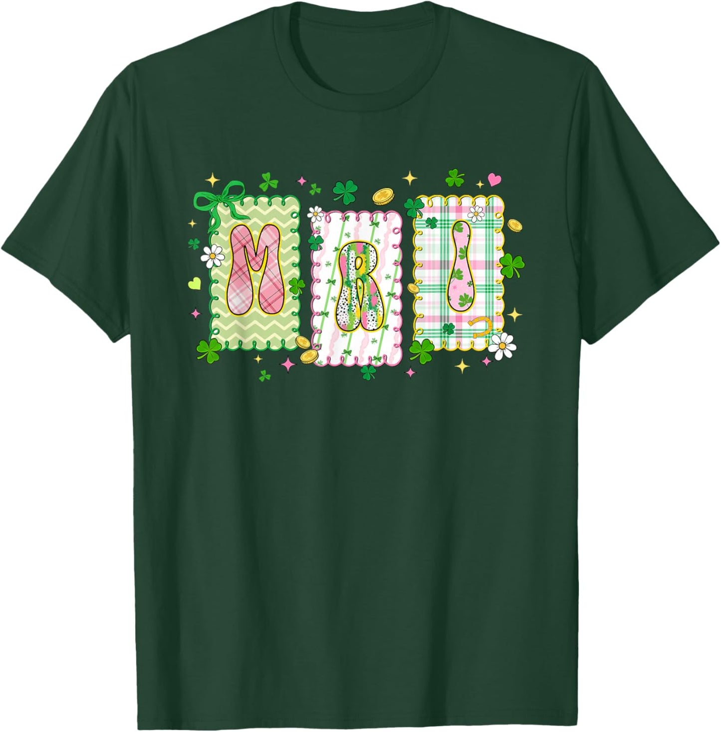 MRI Technologist St Patrick's Day Rad Tech Lucky Shamrock T-Shirt - T-Shirt | Forest