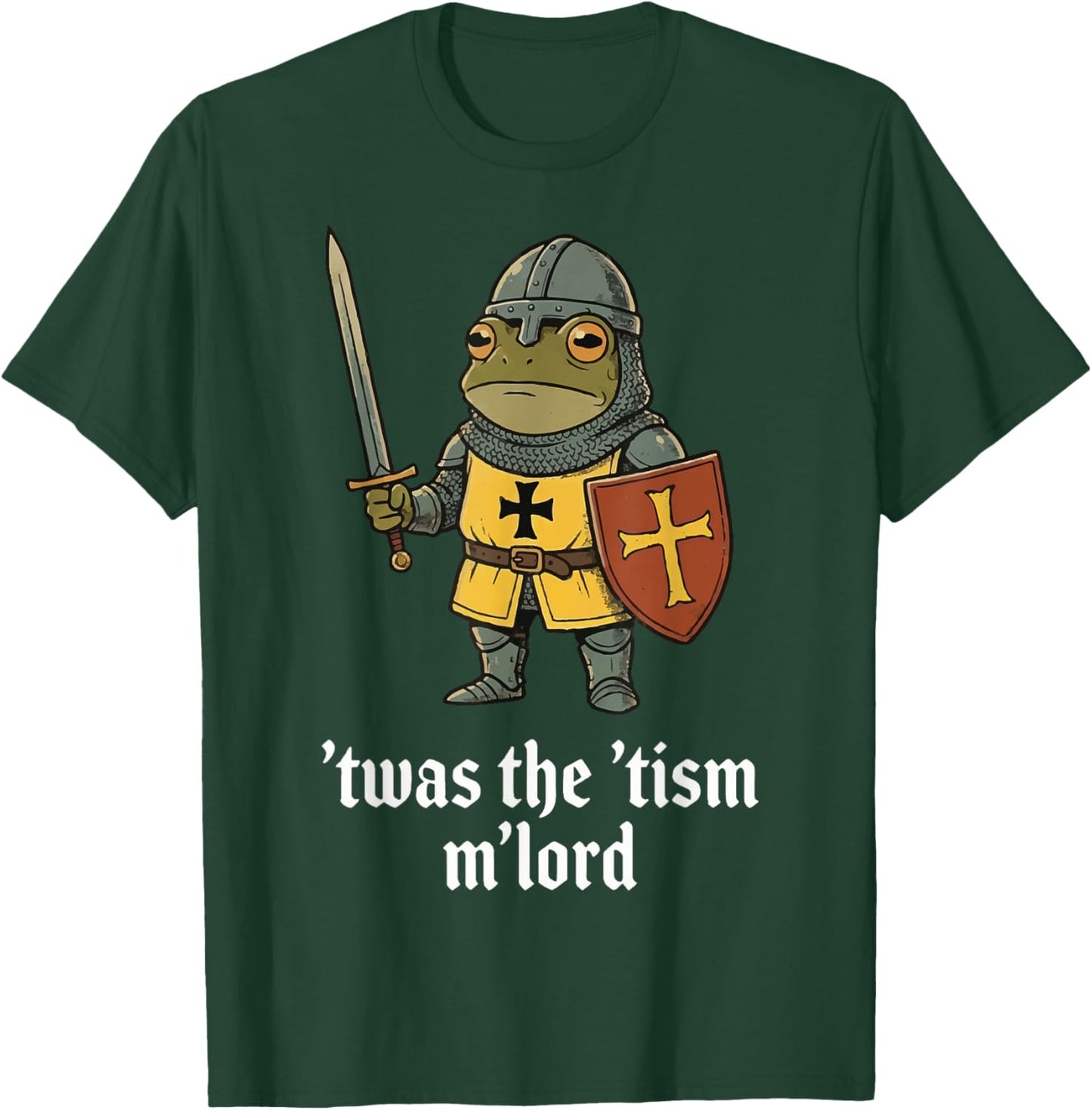 T'was The 'Tism M'lord Frog T-Shirt - T-Shirt | Forest