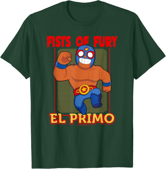 Brawl Stars El Primo Fists of Fury Character Poster T-Shirt - T-Shirt | Forest