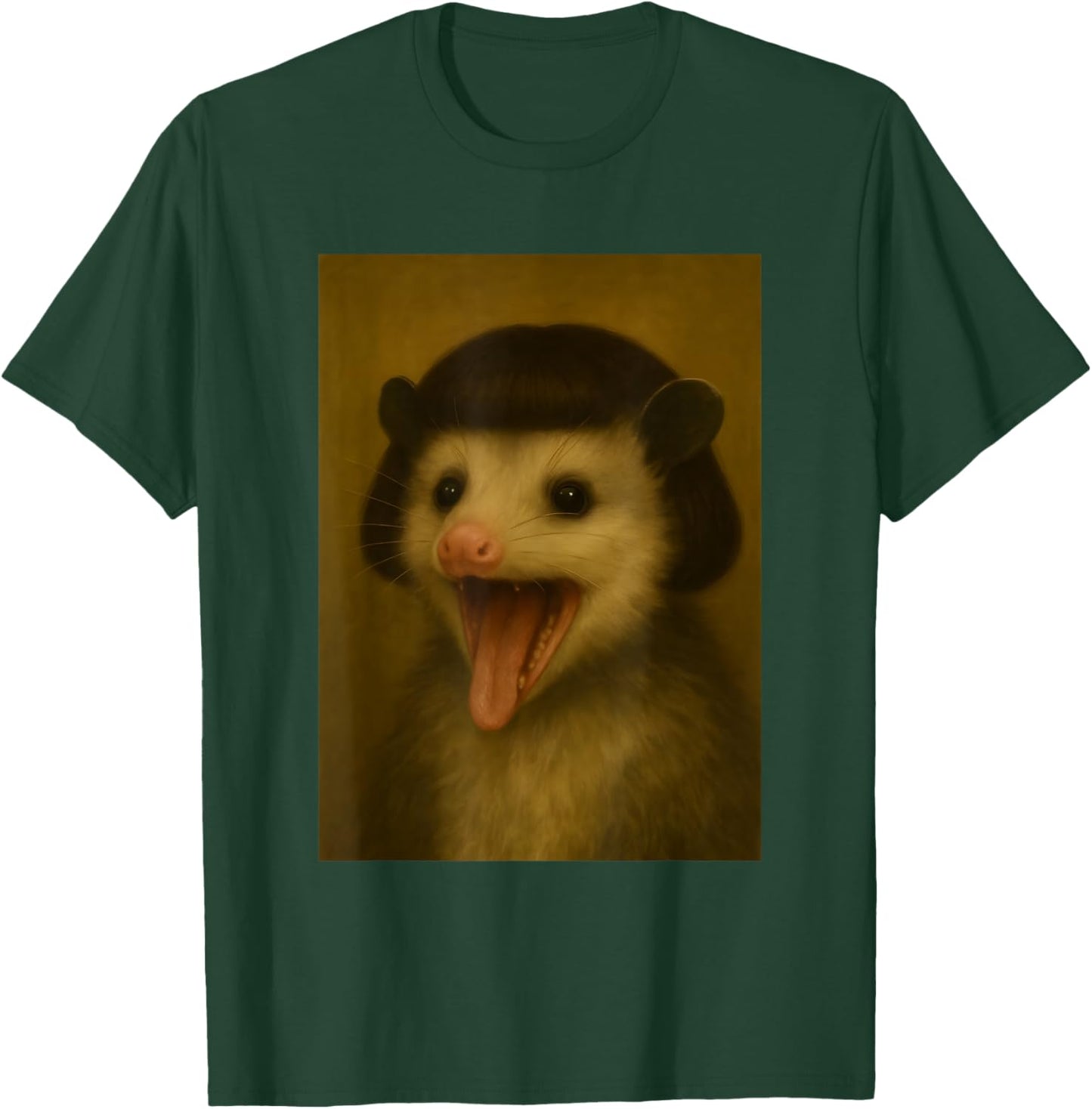 Funny Possum Bob Haircut Viral Meme Opossum T-Shirt - T-Shirt | Forest
