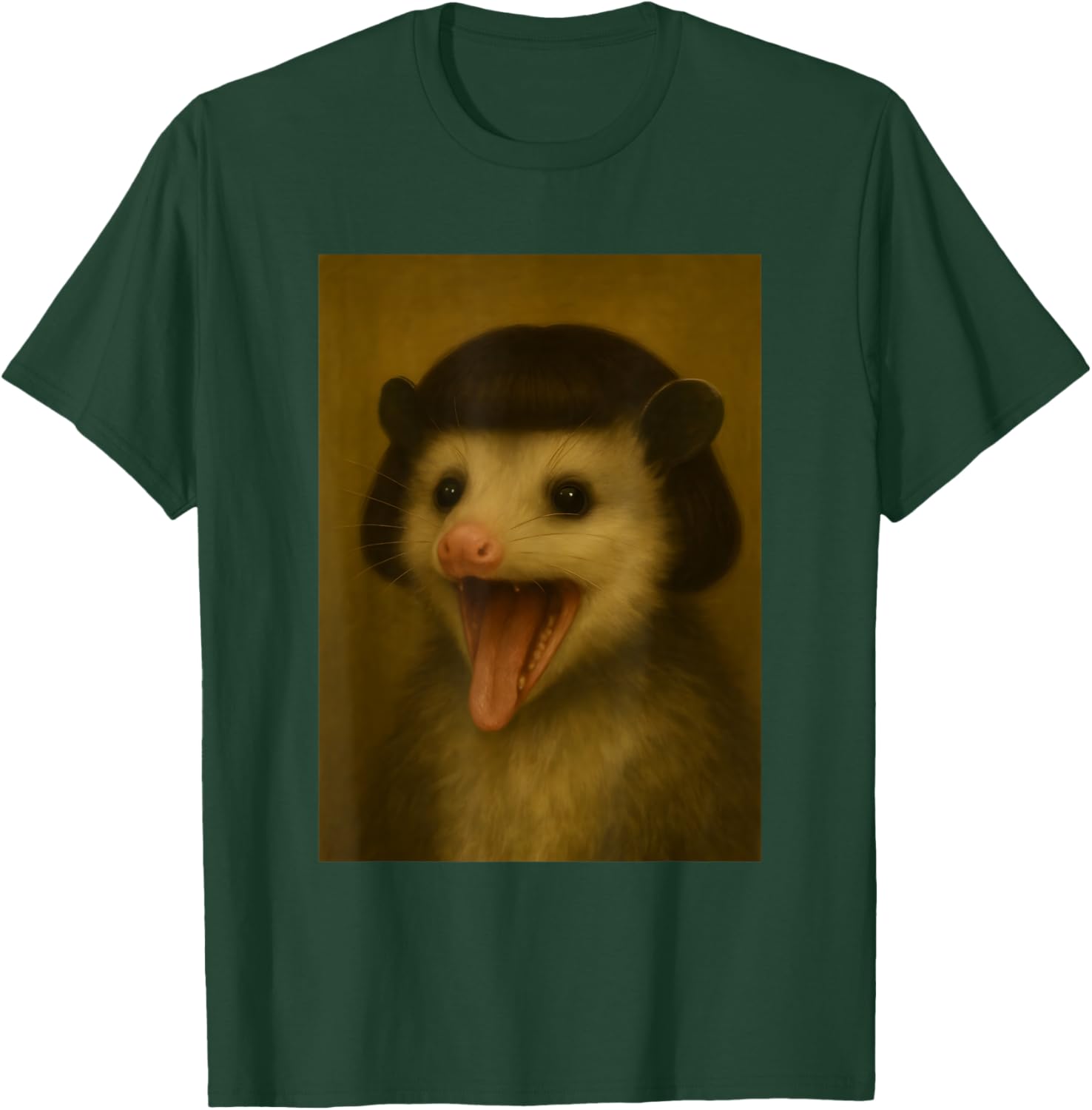Funny Possum Bob Haircut Viral Meme Opossum T-Shirt - T-Shirt | Forest