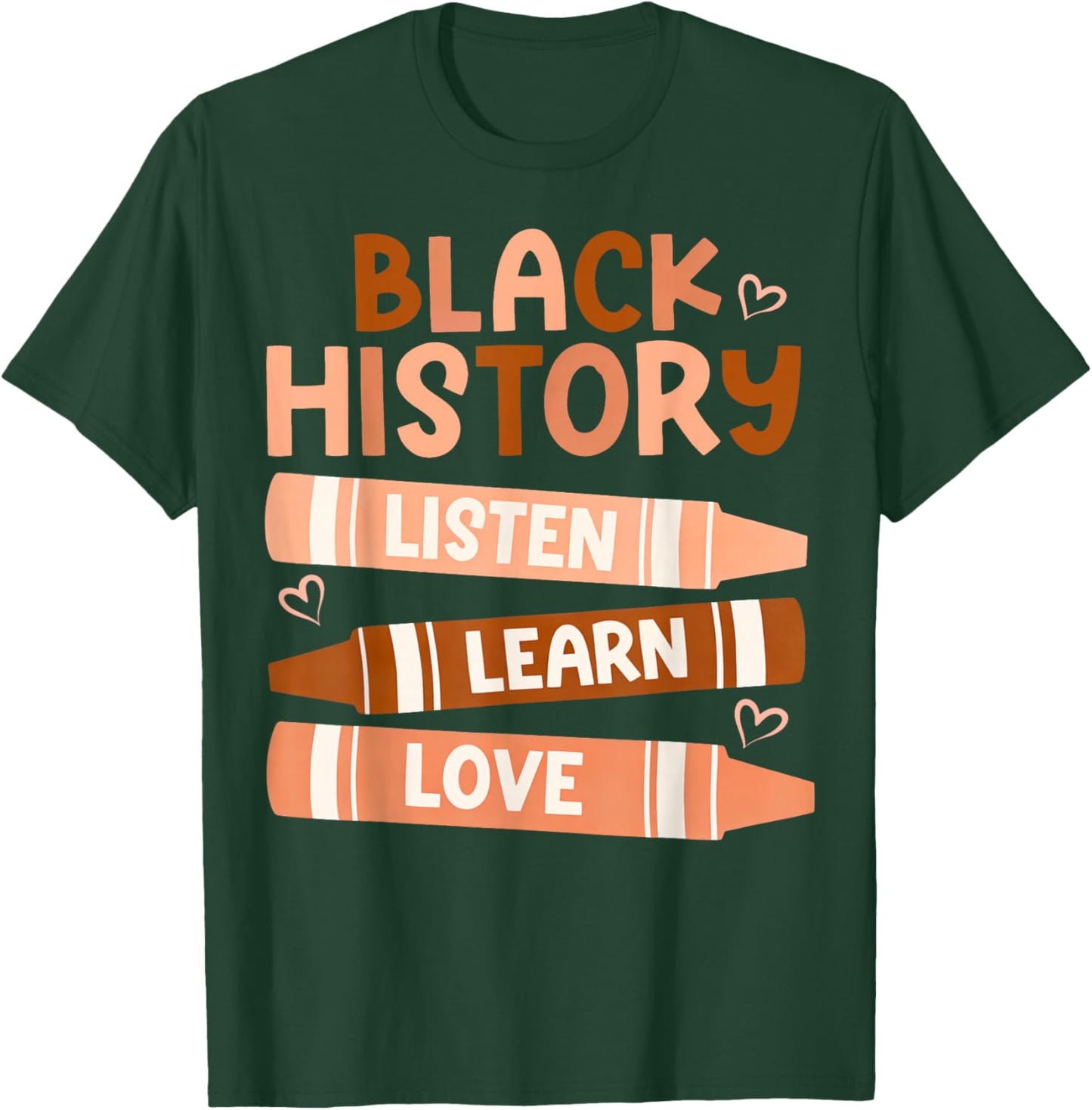 A Black Woman is Speaking Listen and Learn Melanin Educated T-Shirt - T-Shirt | Forest