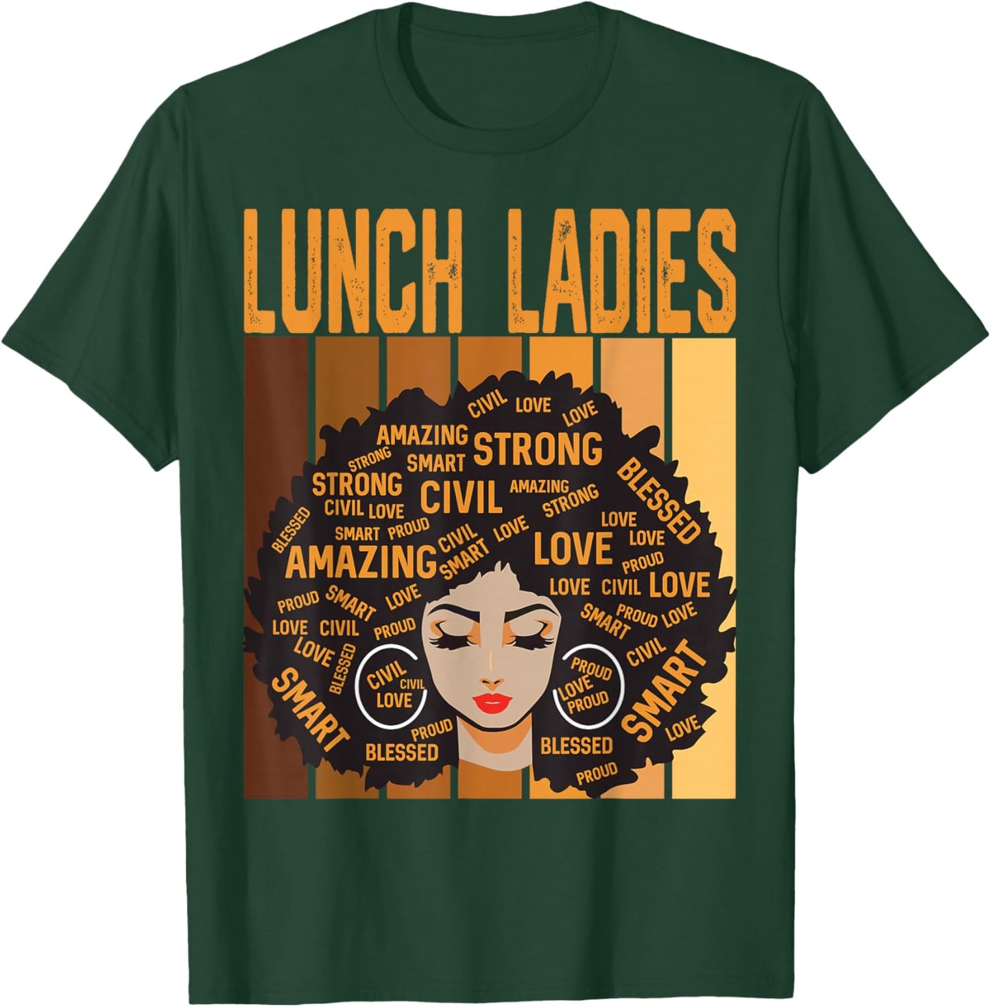 Lunch Ladies Powerful Black History Month Black Pride T-Shirt - T-Shirt | Forest
