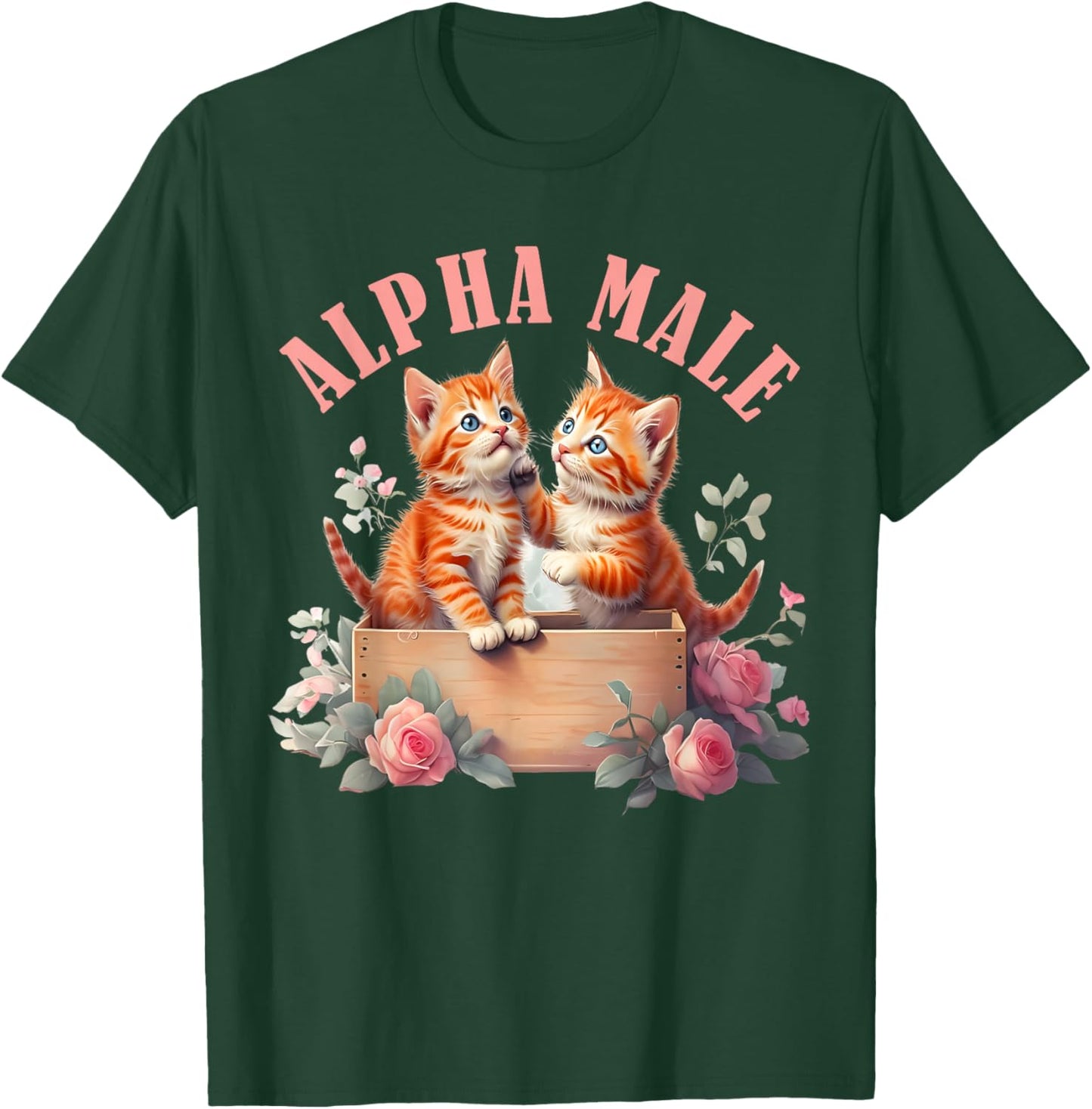 Cat Owner Alpha Cute Kitten Meme Male Men or Women T-Shirt - T-Shirt | Forest