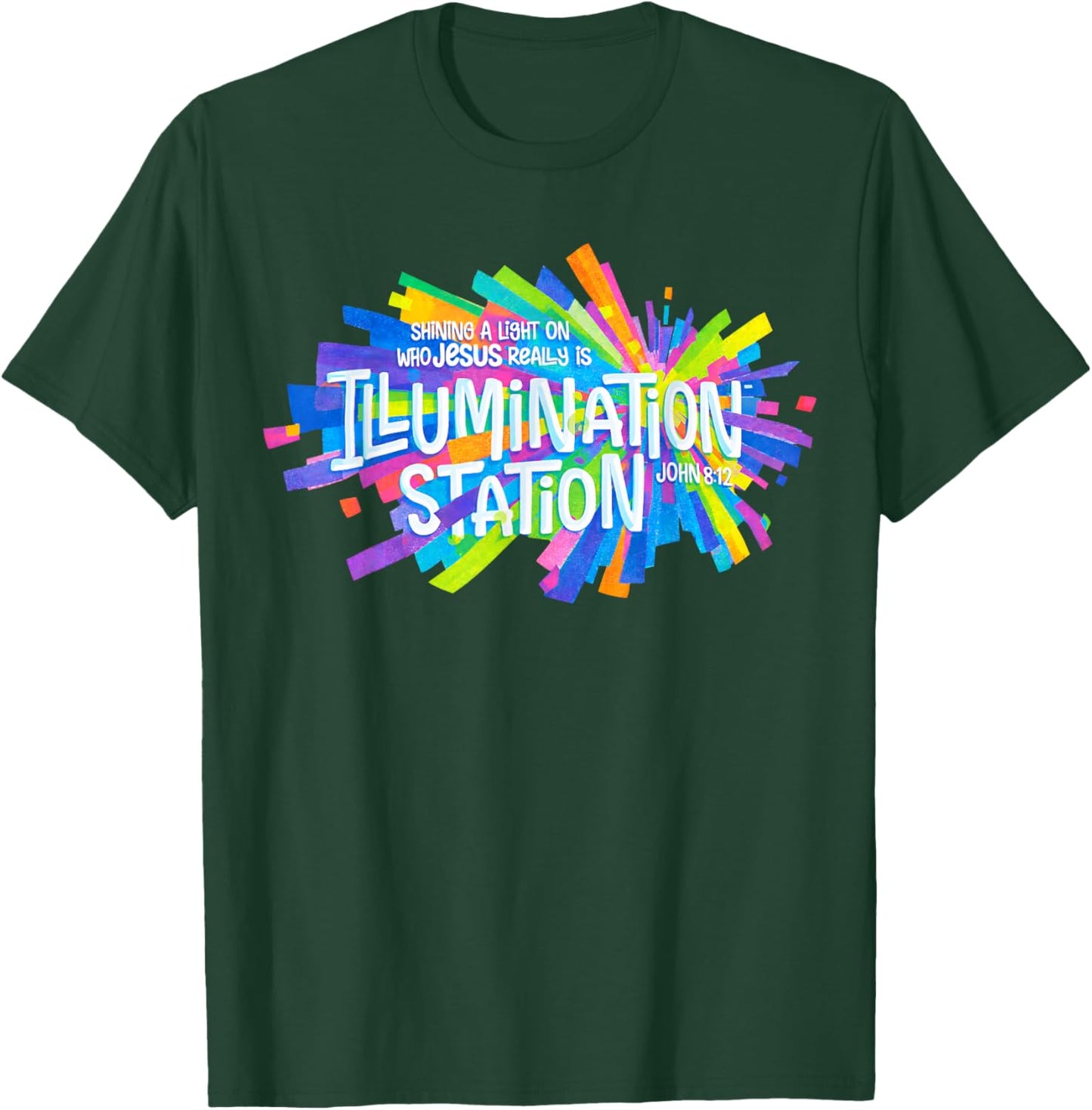 Illumination Station VBS 2026 Vacation Bible School 2 Sided T-Shirt - T-Shirt | Forest