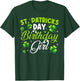 St Patricks Day Birthday Saint Paddys Girl Lucky Shamrock T-Shirt - T-Shirt | Forest