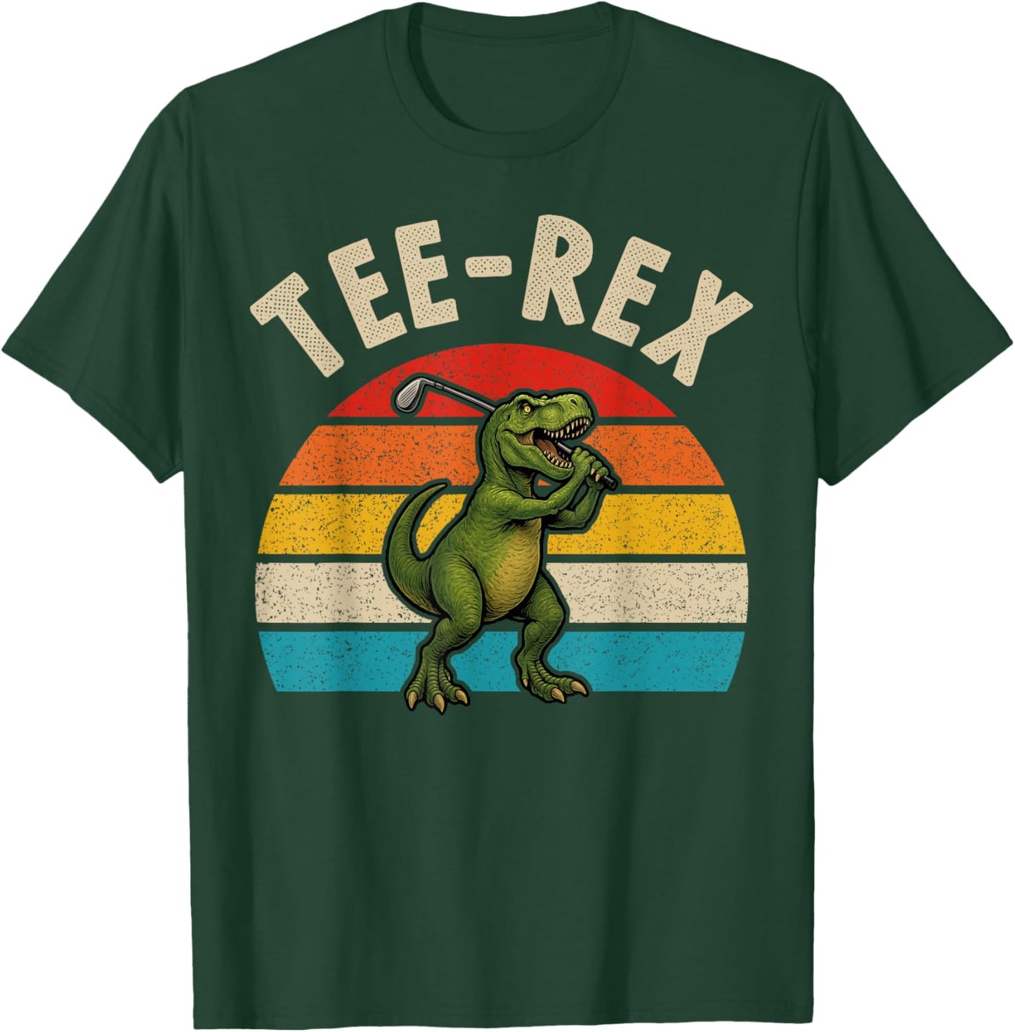 Rex Dinosaur Golfer Meme T-Shirt - T-Shirt | Forest