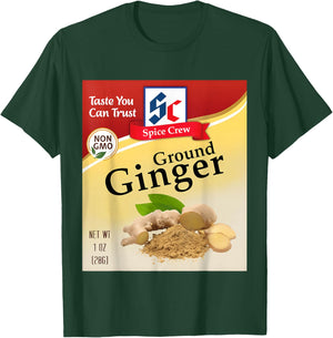 Ground Ginger Condiment Costume Holiday Spice Costumes Group T-Shirt - T-Shirt | Forest