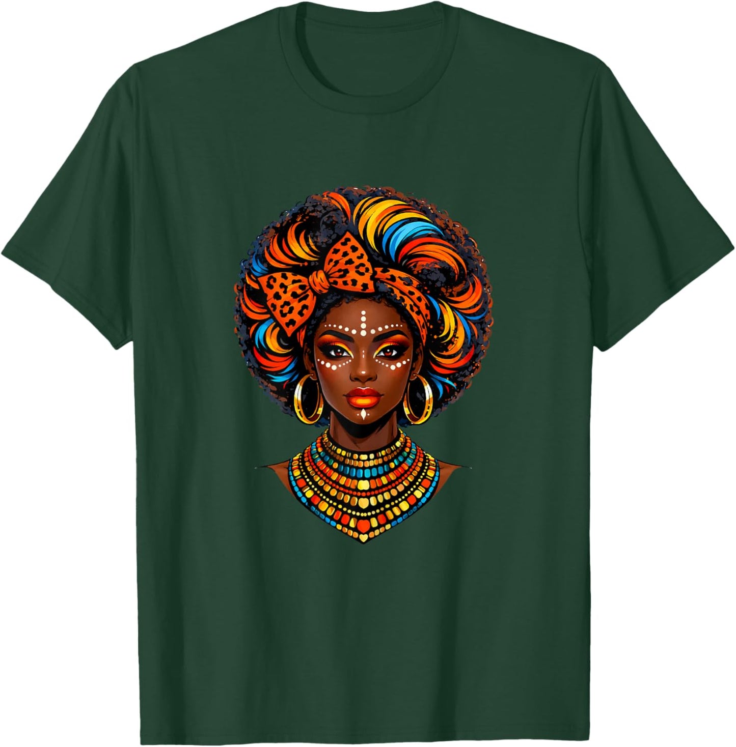 Black Queen Dripping Afro Melanin Black History Month Women T-Shirt - T-Shirt | Forest