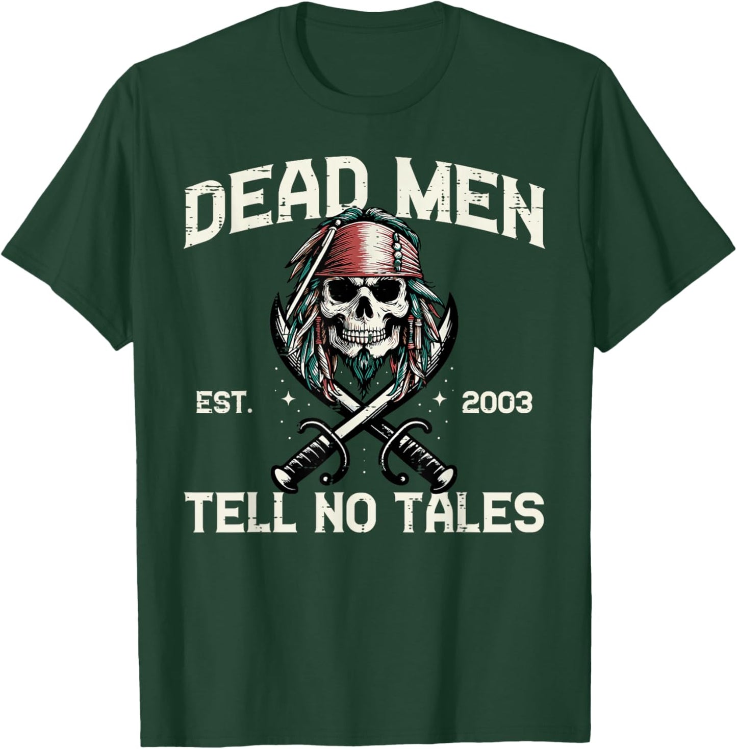 Cool Pirate Costume Men Women Kids Boys Girls Teen T-Shirt - T-Shirt | Forest
