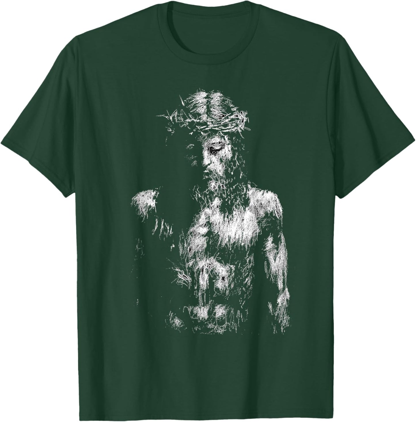 Jesus Christ Crown of Thorns T-Shirt - T-Shirt | Forest