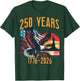 250 Years America USA Flag 250th Anniversary Men Women Kids T-Shirt - T-Shirt | Forest