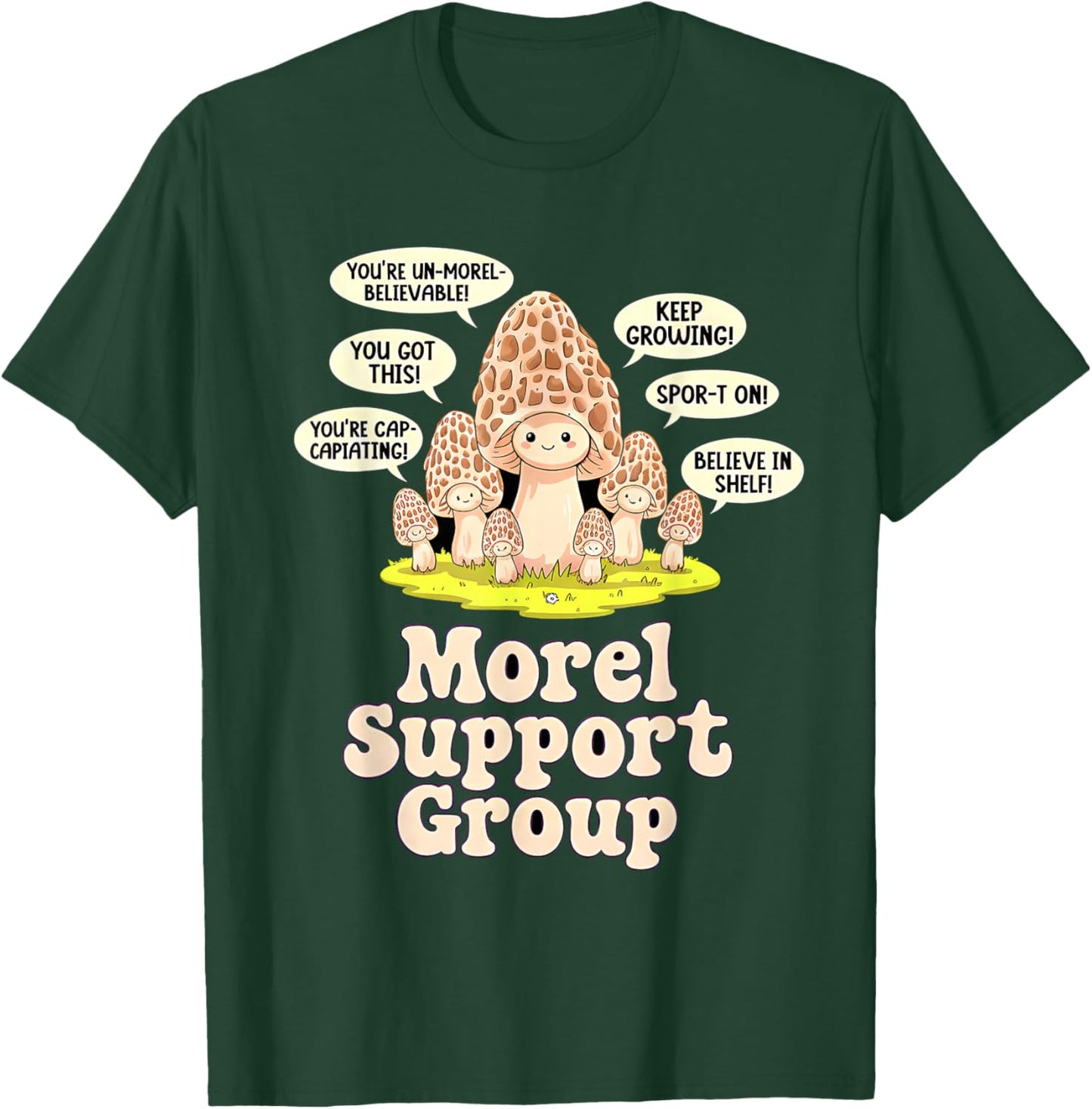 Morel Mushroom Hunting Funny T-Shirt - T-Shirt | Forest