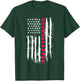 Valentines Red Hearts US American Flag Patriotic Lover T-Shirt - T-Shirt | Forest