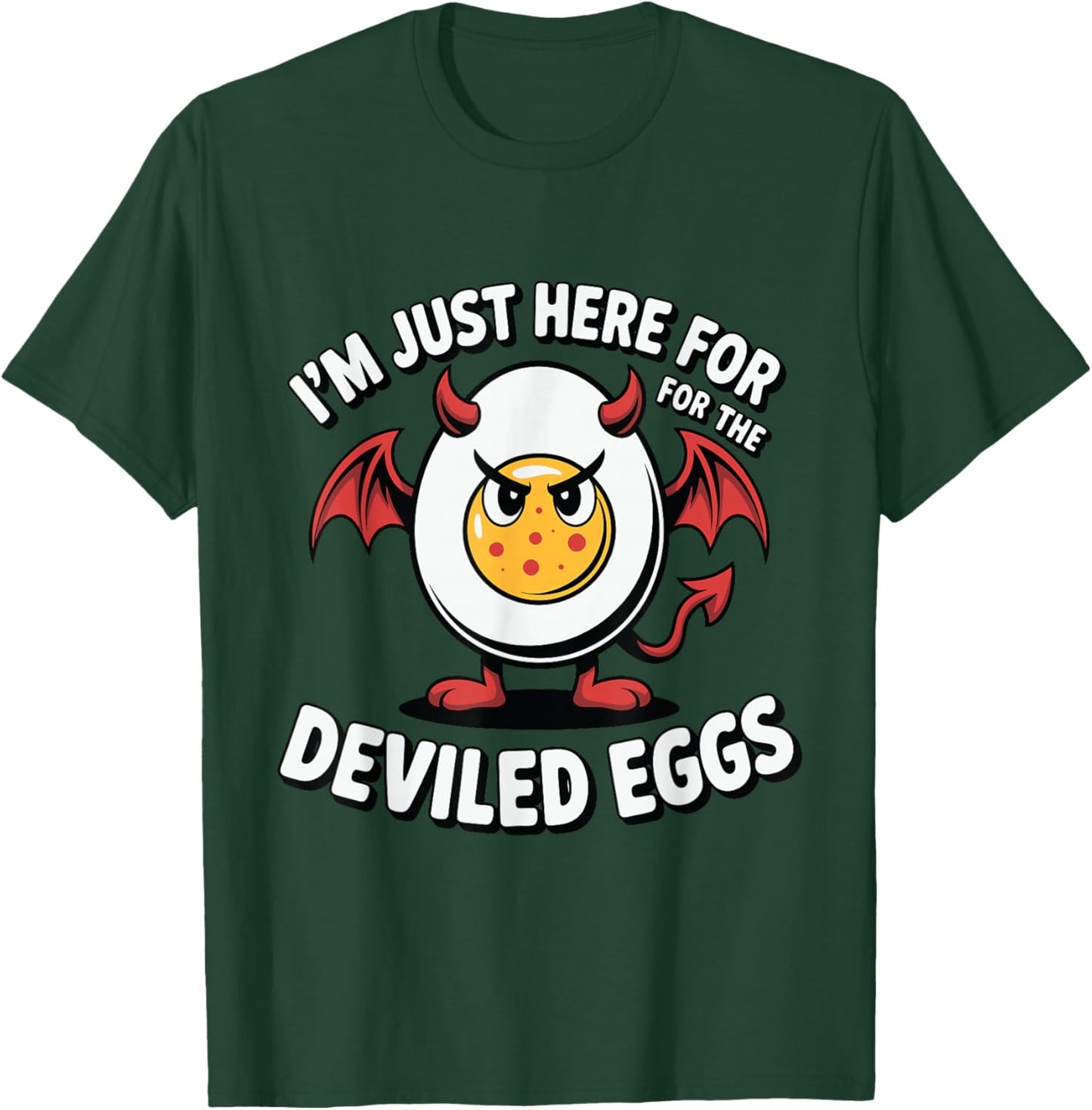 I'm Just Here for Deviled Eggs Halloween T-Shirt - T-Shirt | Forest