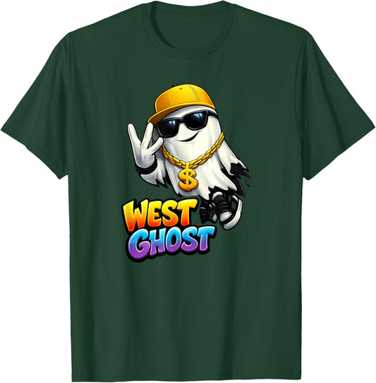 West Ghost | Hip Hop Rap Music Street Humor T-Shirt - T-Shirt | Forest