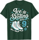 Ice Skating Into 9 Ice Skating 9th Birthday Figure Skating T-Shirt - T-Shirt | Forest