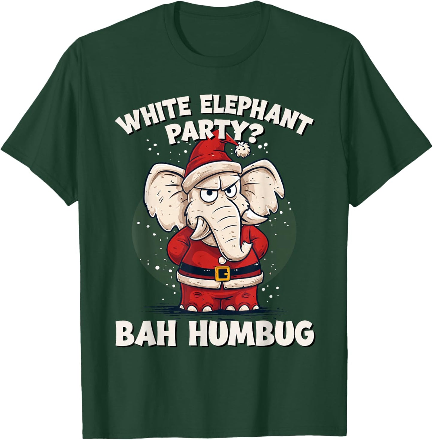 Funny White Elephant Exchange Christmas Party Gag T-Shirt - T-Shirt | Forest