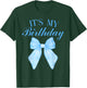It's My Birthday Coquette Aesthetic Shirt Trendy Blue Bow T-Shirt - T-Shirt | Forest