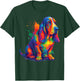 Basset Hound Colorful T-Shirt - T-Shirt | Forest
