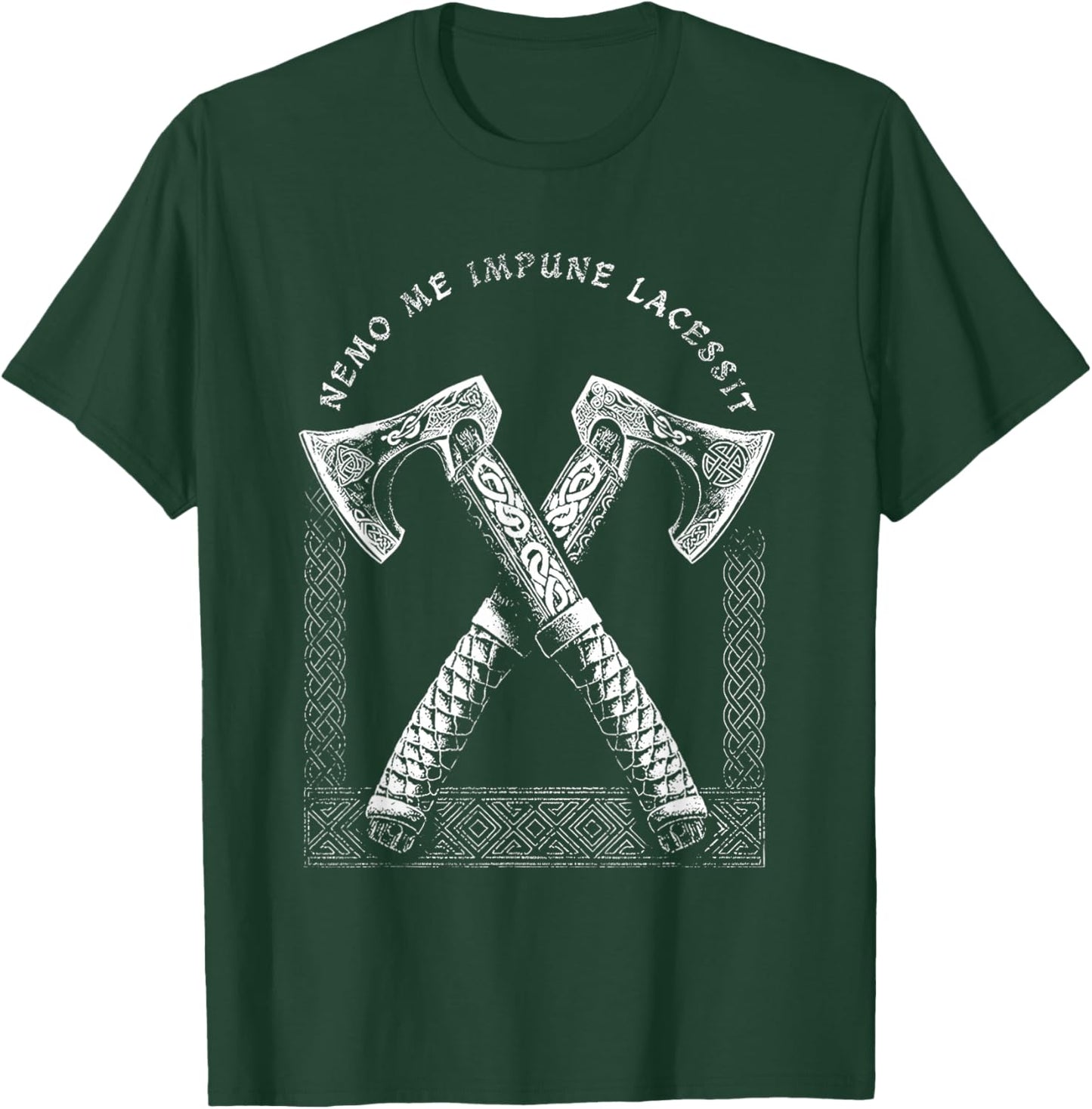 Nemo Me Impune Lacessit Funny Viking Warrior Axe T-Shirt - T-Shirt | Forest