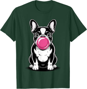 Cool French Bulldog Art Women Kids Frenchie Lover T-Shirt - T-Shirt | Forest