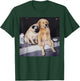Funny Smoking Dog Pug Meme Golden Retriever Meme T-Shirt - T-Shirt | Forest